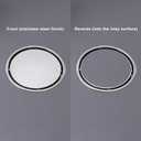 6 inch brushed circular shower floor drain, concealed tile-in installation, complete with sealing ring flange assembly and removable drain cover plate, SUS stainless steel