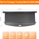 Fit for Honda Prologue/Chevy Blazer EV 2024 2025 Cargo Cover, Retractable Rear Trunk Cover Luggage Privacy Security Anti-Peeping Shade Shield, 2024 2025 Honda Prologue/Chevy Blazer EV Accessories