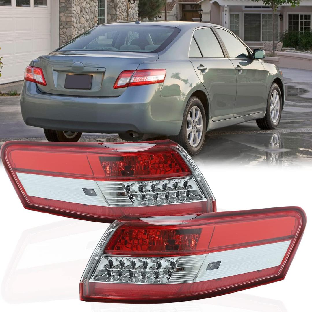 Rear Tail Light Brake Lamp Driver Left Side and Passenger Right Side Compatible with 2010-2011 Toyota Camry 8155006340 8156006340