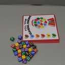 Wettarn 30 Sets Valentine‘s Day Games Kits Game for Family Classroom Valentine Activity Galentine Games with 30 Game Themed Cards 30 Rainbow Game Dice (Fill Your Gumball Machine)