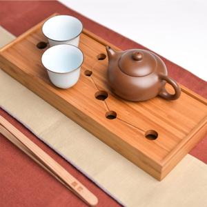 Seven Stars Bamboo Tea Tray 11.8x4.84x1.38in Gongfu Tea Tray Chinese Tea Set Japanese/Chinese Gongfu Tea Table Home Furnishing Serving Water Storage Bamboo Tea Table