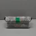 NelyBet Utensil Caddy Silverware Cutlery Holder with 3 Compartment, Wooden Utensil Crock Flatware Organizers with Metal Tray, Rustic Kitchen Utensil Organizers for Farmhouse Kitchen and Countertop