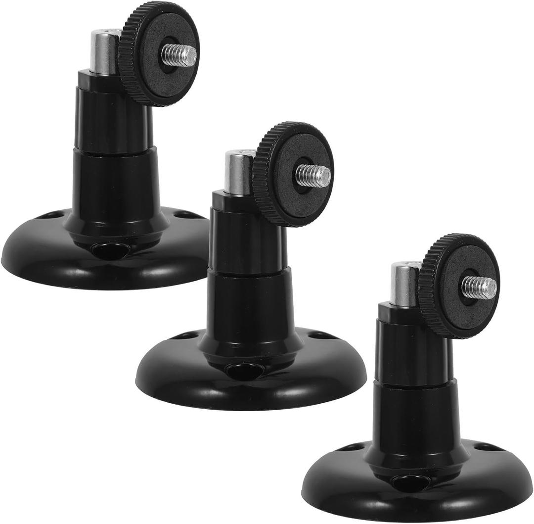 3pcs Wall Mount Camera Holder Bracket Compatible with Arlo Blink Ring Stick Indoor Camera Stand Black Floating Wall Shelf for Home Surveillance