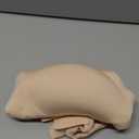 Jelly Bra for Women Wireless Deep V Push Up Seamless Comfortable Bralette Supportive Full Cup Padded No Underwire (Small, Nude)