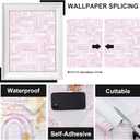 Modern Peel and Stick Wallpaper A Set of 17.3"x120" Boho Pink Contact Paper Removable Self-adheisve Wallpaper for Cabinets Shelf Drawer Bedroom Wall Decor