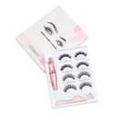 Magnetic Eyelashes Extensions 4Pairs 2Styles Extension Eyelashes Kit, Eyelashes Magnetic Eyelashes With Eyeliner and Tweezer, Natural Look Reusable Magnetic Eyelashes Extensions
