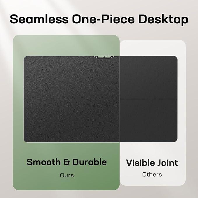 Marsail Electric Standing Desk with One-Piece Desktop,55 x 30 inch Height Adjustable Office Gaming Computer Desk with Deeper Tabletop,Home Office Stand up Desk with 4 Memory Presets, Desk for Bedroom, 