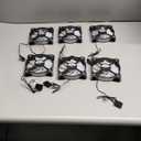 DS RGB Fans, 120mm 6 Pack Case Cooling LED Fans for White Black PC Case, CPU Cooler and Radiators System (DK Series)