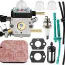 BG55 SH85 Carburetor Tune Up Kit for STIHL BG85 SH55 BG 55 BG45 BG65 BG46 Air Filter Spark Plug Primer Bulb Blower Parts Replace for Zama C1Q-S68