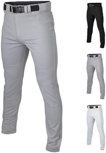 Easton Mens Rival+ Baseball Pants | Full Length Semi-Relaxed Fit | Adult Sizes | Solid | Multiple Colors M