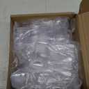 Nuogo 500 Pcs Clear Mini Spoons for Desserts 3.7 Inch Small Plastic Disposable Spoons Bulk Tiny Serving Utensils for Cake, Sample, Ice Cream, Appetizer, Pudding