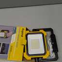 Portable LED Work Solar Light, 12000mAh 10000LM Magnetic Worklight with 4 Modes, Job Site Battery Rechargeable LED Floor Light for Emergency, Camping