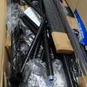 U14 Over Washer and Dryer Storage Shelves, 4 Tiers Laundry Room Storage and Organizer System, Space Saving Clothes Drying Rack with 2 Clothes Hanger Rods, 66.5" W x 20.5" D x 77.4" H, Black