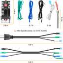 Briidea RV Electric Water Hybrid Heater Kits, Converts RV LP Gas Water Heater to 120V Electricity, 6 Gallon Capacity, Compatible with Suburban and Atwood Water Heater