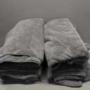 Bath Towels Set of 4 Extra Large 35 x 70 Inches,Luxury Thick High Absorbent and Quick Dry Bath Sheet,Ultra Soft Microfiber,Bathroom,Beach,Yoga,Sport,SPA,Fitness (Grey)