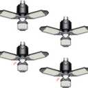 Motion Sensor Garage Light, 80W Garage Lights Ceiling Led Motion Activated,Dusk to Dawn Sensor Lights,Ultra Bright LED Shop Light Bulb,Screw in Lights for Barn,Basement(4Pack)
