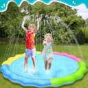 Kids Dog Splash Pad Sprinkler - Jasonwell Non Slip Dog Sprinkler Pad Splash Pool Puppy Dogs Pool Summer Outdoor Water Toys Backyard Durable Splash Pad for Toddlers Kids Small Medium Large Dogs Pet