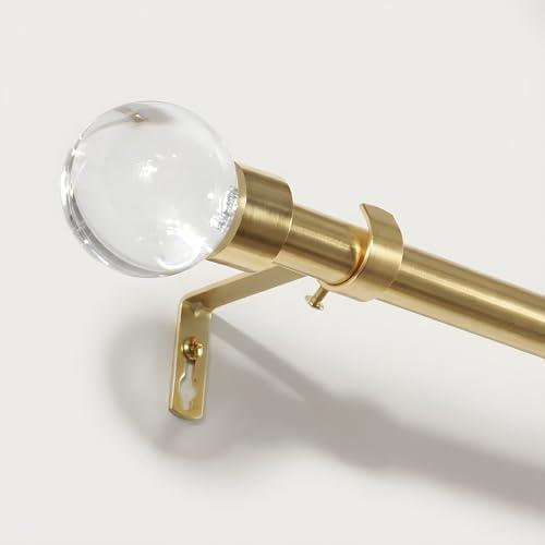 NICETOWN Gold Curtain Rod attachments, Set for Bedroom, (attachments only)