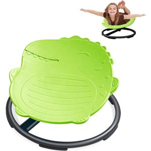 Dinosaur Spinning Chair for Autistic Kids  Autism Sensory Products, Sensory Spinning Chair, Sit and Spin Toys for Toddlers Balance & Coordination, ADHD Sensory Integration Seat (Green)