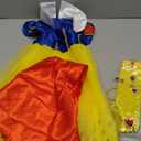 Princess Dress for Girls Halloween Costume Toddler Kids Birthday Party Cosplay Outfit with Accessories Yellow (90 2 Years)