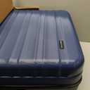 Amazon Basics 30" Hardside Large Checked Luggage with Multi-directional Wheels, Expandable for Up to 15% More Space, Scratch-Resistant Hardshell, Navy Blue