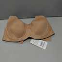 Vertvie Jelly Bras for Women Plus Size Minimizer Soft Wireless Push Up Bra Full Supportive Older Lift Back Coverage Bralette (Beige) 32D