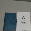 ALLIVE Family Passport Holder for Women & Men, RFID Blocking Passport Wallet with AirTag Slot, Genuine Leather Passport Cover Family Travel Gift & Airport Essentials (Lake Blue)