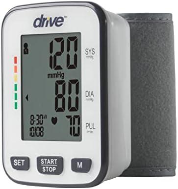 Drive Medical Automatic Deluxe Blood Pressure Monitor, White, Wrist Drive Medical Automatic Deluxe Blood Pressure Monitor, White, Wrist