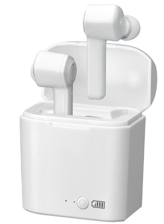 iLive Truly Wire-Free Bluetooth Earbuds in White