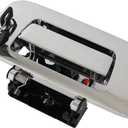 AUCERAMIC 22755305 20928119 Tailgate Handle Latch with Bezel Fit 2007-2014 for Chevrolet Silverado GMC Sierra 1500 2500 3500 HD Replace# 22755302 25775278 (Chrome)