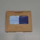 Organic Baby Swaddle Sleep Sacks, 2-Pack Swaddles for Newborns Baby Essentials, Infant 0-3 Months, 100% Cotton Soft & Snug Adjustable Wrap Nursery Swaddling Blankets Improves Sleep (Plain Blue)