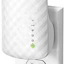 TP-Link WiFi Extender with Ethernet Port, Dual Band 5GHz/2.4GHz, Up to 44% More Bandwidth Than Single Band, Covers Up to 1200 Sq.ft and 30 Devices, Signal Booster Amplifier Supports OneMesh(RE220)