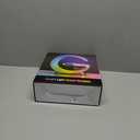 Smart LED Table Lamp, 4-in-1 Wireless Charger, Night Light, Alarm Clock, and Bluetooth Speaker with App Control for Bedroom, Office, and Home Decor (White)