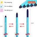 Shuttle Art 5 Pack Blue Gel Highlighters,Bible Highlighters,No Bleed Through, Bible Journaling Supplies,Great for Journaling, Highlighting and Studying