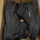 Work Boots for Men Safety Steel Toe BootsComfortable Industrial & Construction Shoes Puncture Proof Non Slip Mens Work Boots (12 Women/10.5 Men, Black)