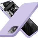 Cordking Designed for iPhone 12 Case, Designed for iPhone 12 Pro Case, Silicone Shockproof Phone Case with [Soft Anti-Scratch Microfiber Lining] 6.1 inch, Clove Purple