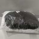 JOLLYVOGUE Calming Dog Beds Large Sized Dog, 36in Donut Washable Large Pet Bed, Anti-Slip & Anti-Anxiety Fluffy Faux Fur Round Dogs Bed, Fits up to 80 lbs Pets (Smoke Grey)