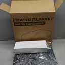 Electric Heated Blanket 72"x84" Full Size - Flannel & Sherpa Fabric Dual-Sided, 6 Heat Settings & 1-10 Hours Auto Off, Soft & Cozy Warming Throw for Home, Office, or Bed, Machine Washable, Iron Gray