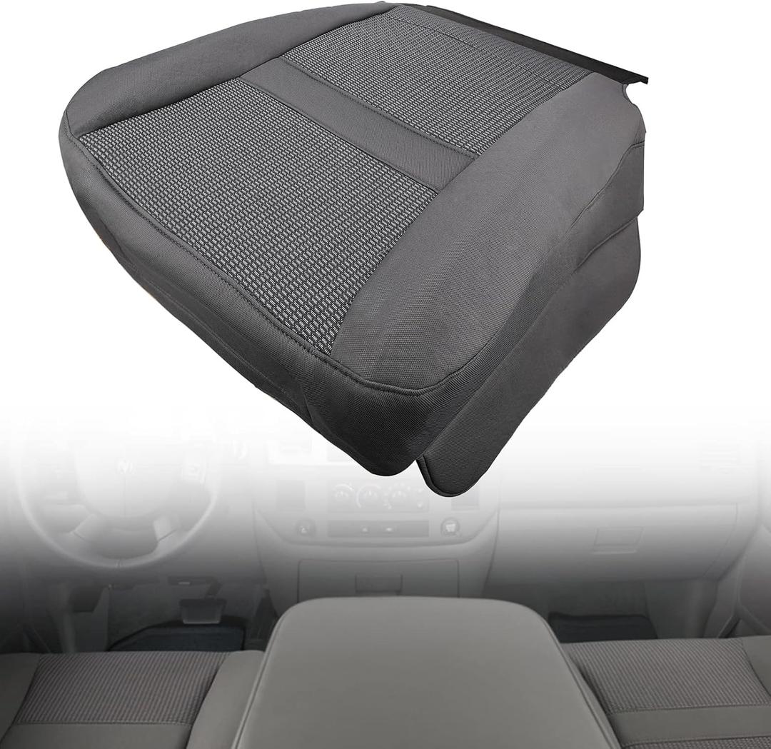 Bottom Seat Cover Replacement Cloth for Dodge Ram 2500 3500 2006 2007 2008 2009 2010 and 2006 2007 2008 2009 Ram 1500 -Breathable and Non-Slip Front Left Driver Side Seat Cushion Cover for Cars