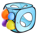 13 Sizes Balloon Szier Cube Box, Collapsible Measurement Tool No Assembly Required, for Decorations, Arches, Columns(212 Inch) (Red)