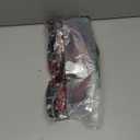 Cat Fox Wolf Ears and Tail Set - Plush Cosplay Clips Headband and Tail for Halloween, Costume Accessories,Gothic Punk 02ALL (Gd Skeleton Re Bl Re)