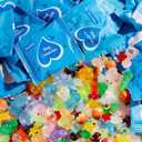 100 Pcs Glow in The Dark Mini Resin Animals,Mystery Blind Bags Bulk Assortment with Tiny Miniature Figurines for DIY Crafts,Fairy Garden Decor,Dollhouse Accessories,Party Supplies