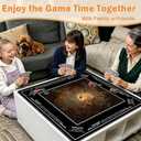 Halloween Mahjong Mat with Rules 31.5x31.5,Mahjong Players Gifts