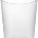 iDesign Finn BPA-Free Plastic Round Waste Basket - 7.64" x 7.64" x 10", Clear