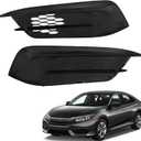 munirater 1 Pair Front Fog Light Cover Replacement for Civic 2016 2017 2018 Left and Right Side 71103-TBA-A00 71108-TBA-A00