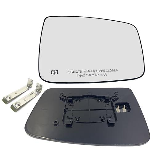 Ram Passenger Right Side Heated Mirror Glass Compatible with 2009-2018 Dodge Ram 1500 2500 Right Power Heated Convex Mirror Glass 68050298AA, 68079362AA
