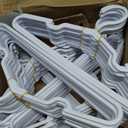 100 pcs White Baby Nursery Closet Hangers,Non-Slip Laundry Infant Pant Hanger for Newborn Clothes,Ultra-Thin Child Coat Hanger for Girl Boy Toddler Kids