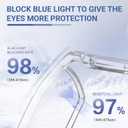 TERAISE Fashion Anti-blue light Reading Glasses Men Women Computer Reader, 4.00X