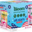 Bloom Nutrition Sparkling Energy Drink - Natural Caffeine, Zero Sugar, 180mg Caffeine - Antioxidant-Rich with Green Coffee Bean, Green Tea Extract, Prebiotics - All Stars Variety Pack - 12oz 12 Pack