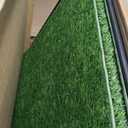 HQ4US 4LEGS Dog Grass Pad with Tray, Dog Litter Box with Odor Free Artificial Grass Pee Pads for Dogs Potty Tray with Hemmed Edge, Realistic for Indoor Balcony, Size: XL - 45" x 34" for Dog＜ 38'' Length
